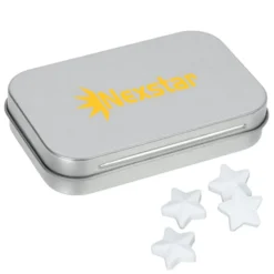 Rectangular Tin with Shaped Mints - Star
