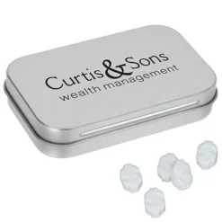 Rectangular Tin with Shaped Mints - Dollar Sign