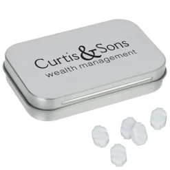 Rectangular Tin with Shaped Mints - Dollar Sign