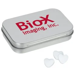 Rectangular Tin with Shaped Mints - Heart