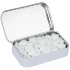 Rectangular Tin with Shaped Mints - Heart