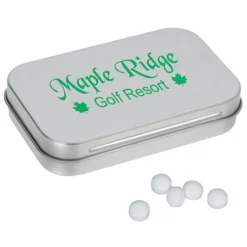 Rectangular Tin with Shaped Mints - Golf Ball