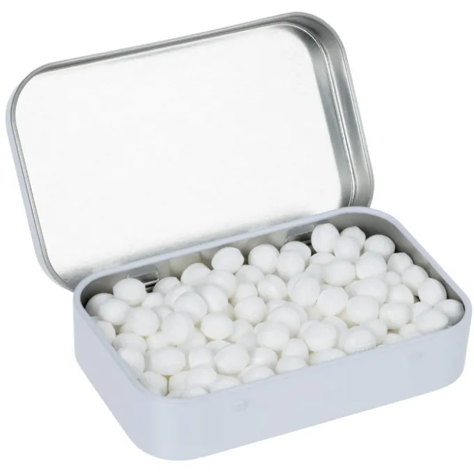 Rectangular Tin with Shaped Mints - Golf Ball