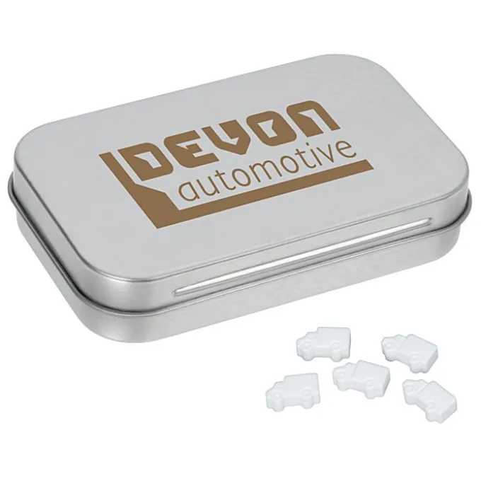 Rectangular Tin with Shaped Mints - Truck