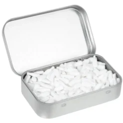 Rectangular Tin with Shaped Mints - Bottle
