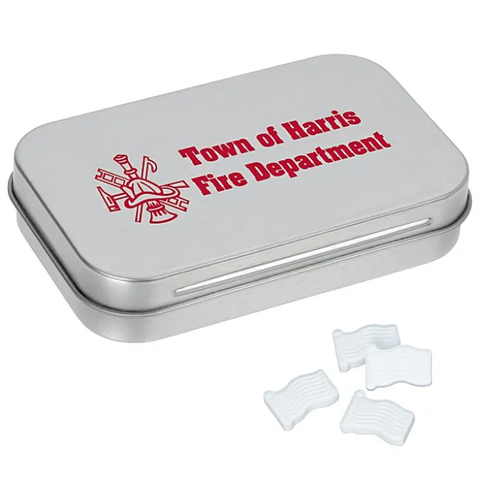 Rectangular Tin with Shaped Mints - Flag