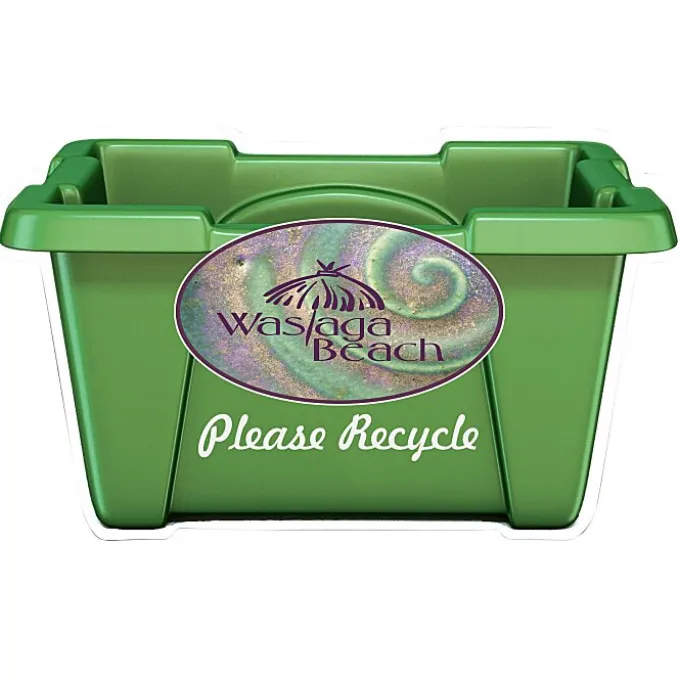 Recycle Bin Container Magnet - 20 mil