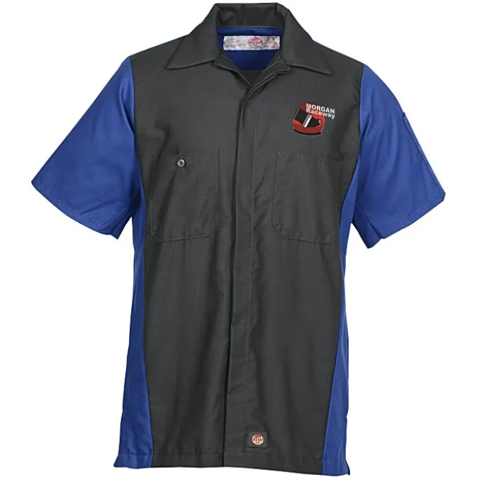 Red Kap Mechanic Crew Short Sleeve Colorblock Shirt