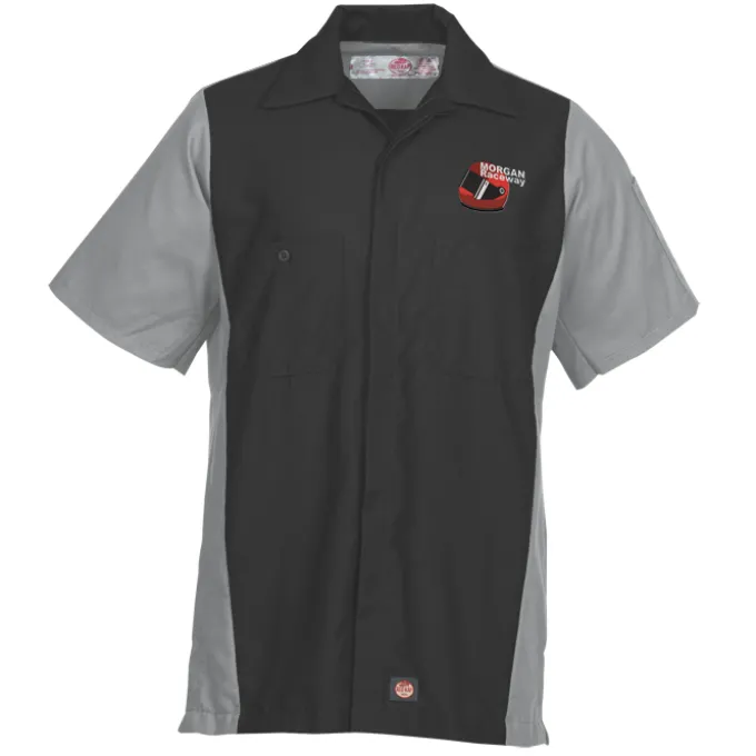 Red Kap Mechanic Crew Short Sleeve Colorblock Shirt