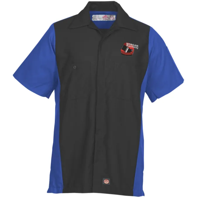 Red Kap Mechanic Crew Short Sleeve Colorblock Shirt
