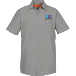 Red Kap Technician Short Sleeve Work Shirt