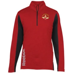 Reebok Crossover 1/4-Zip Lightweight Heather Pullover - Men's