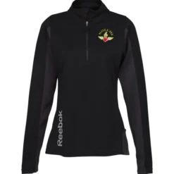 Reebok Crossover 1/4-Zip Lightweight Heather Pullover - Ladies'