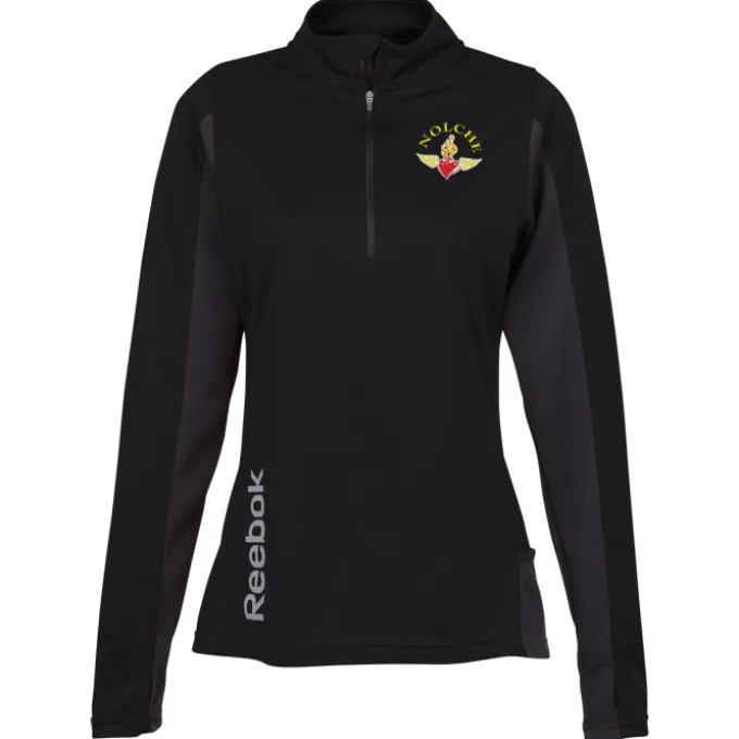 Reebok Crossover 1/4-Zip Lightweight Heather Pullover - Ladies'