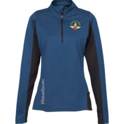 Reebok Crossover 1/4-Zip Lightweight Heather Pullover - Ladies'