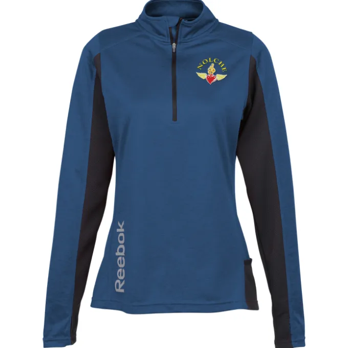 Reebok Crossover 1/4-Zip Lightweight Heather Pullover - Ladies'