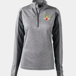 Reebok Crossover 1/4-Zip Lightweight Heather Pullover - Ladies'