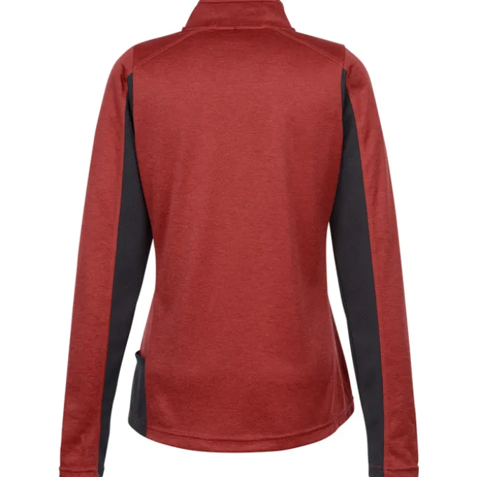 Reebok Crossover 1/4-Zip Lightweight Heather Pullover - Ladies'