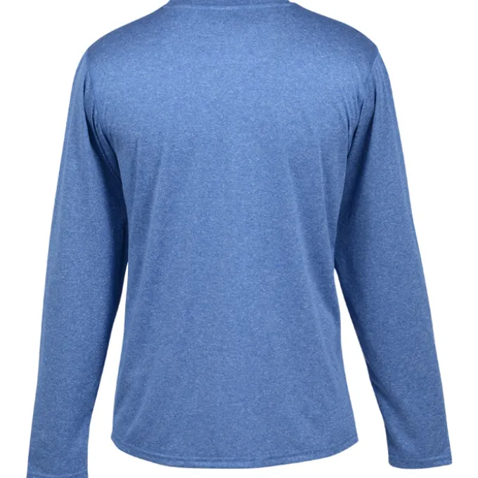 Reebok Performance LS Tee - Men's - Heathers - Embroidered