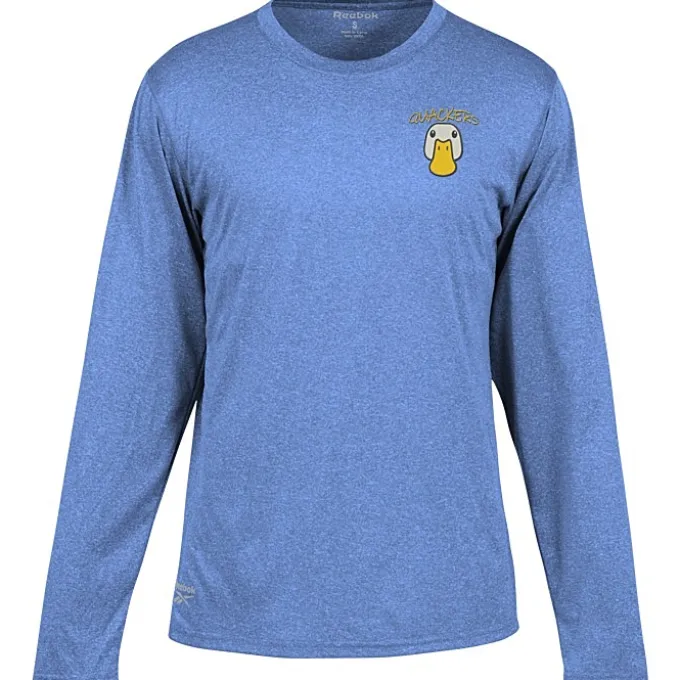 Reebok Performance LS Tee - Men's - Heathers - Embroidered