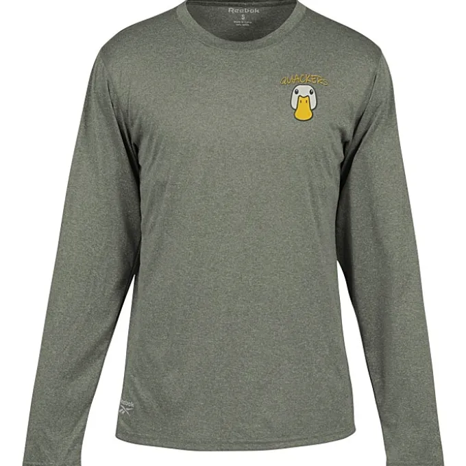 Reebok Performance LS Tee - Men's - Heathers - Embroidered