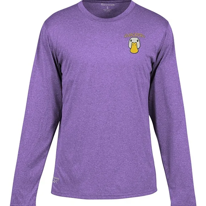 Reebok Performance LS Tee - Men's - Heathers - Embroidered