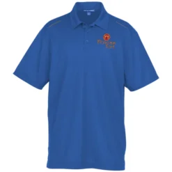 Reflective Accent Pinpoint Mesh Polo - Men's