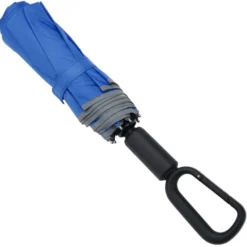 Reflective Edge Umbrella with Carabiner Handle - 46-inch Arc