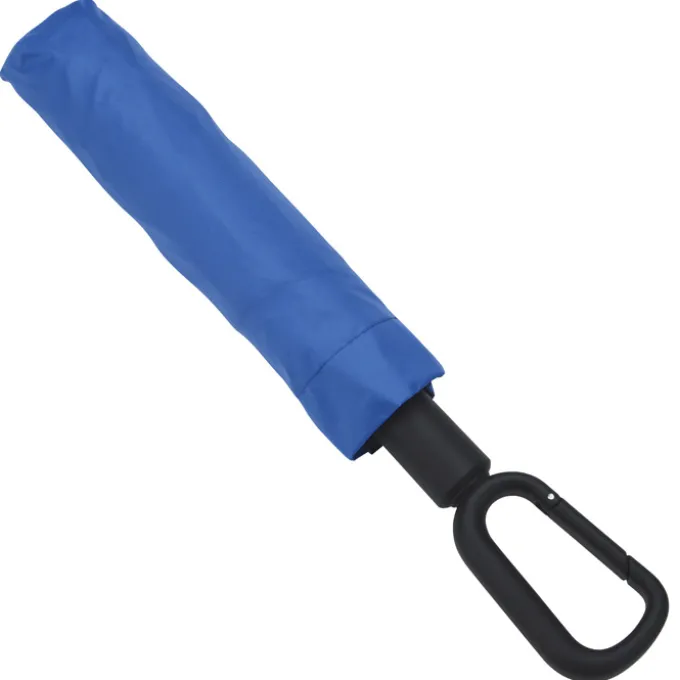Reflective Edge Umbrella with Carabiner Handle - 46-inch Arc