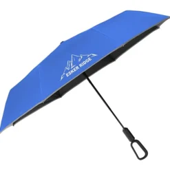 Reflective Edge Umbrella with Carabiner Handle - 46-inch Arc