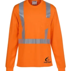 Reflective Performance Long Sleeve Pocket T-Shirt