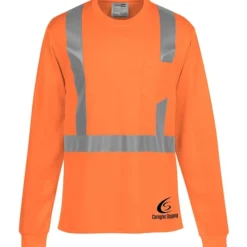Reflective Performance Long Sleeve Pocket T-Shirt