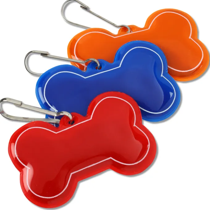 Reflective Pet Collar Tag - Dog Bone