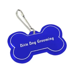 Reflective Pet Collar Tag - Dog Bone
