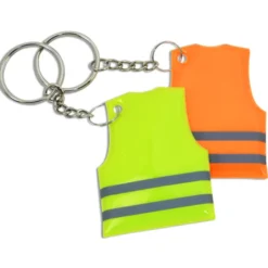 Reflective Safety Vest Keychain