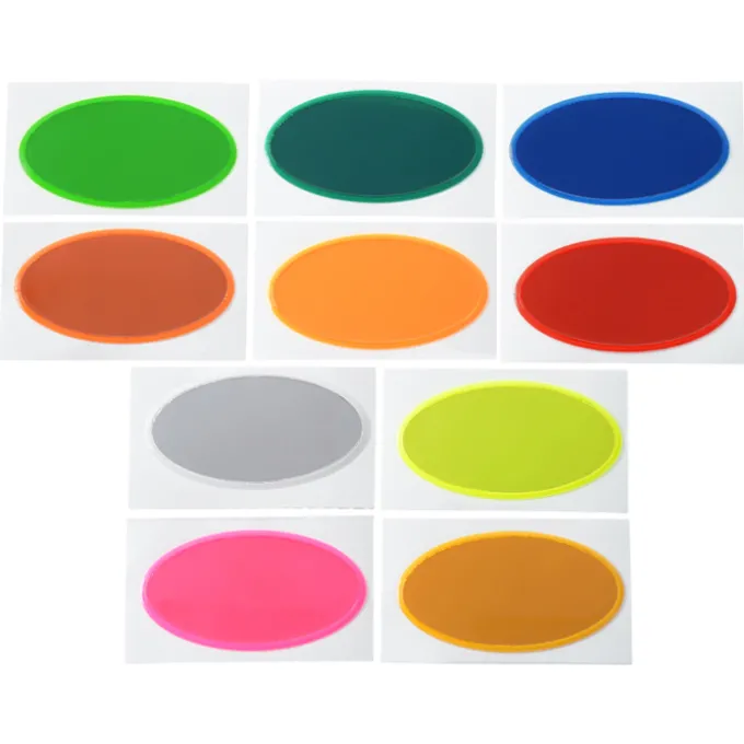 Reflective Sticker - Oval - 1 1/4 inches x 2 1/4 inches
