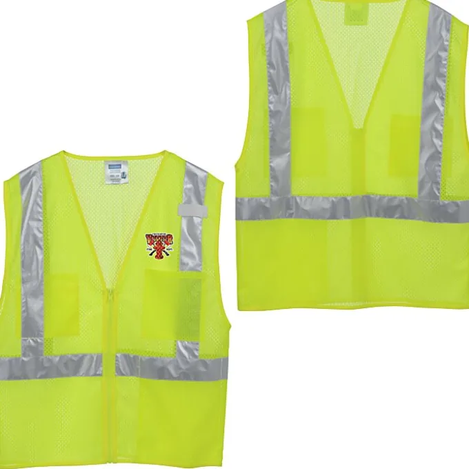 Reflective Zippered Pocket Vest