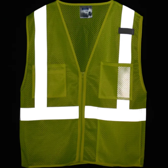 Reflective Zippered Pocket Vest