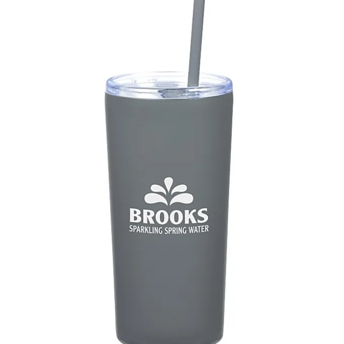 Refresh Baylos Vacuum Tumbler with Straw - 20 oz - 24 hr