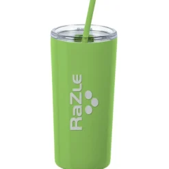 Refresh Baylos Vacuum Tumbler with Straw - 20 oz - Laser Engraved