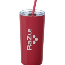 Refresh Baylos Vacuum Tumbler with Straw - 20 oz - Laser Engraved