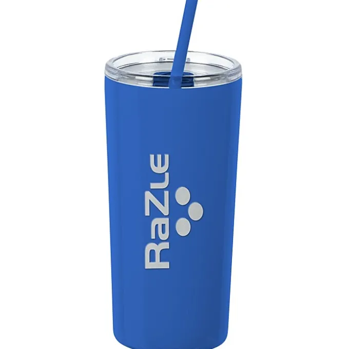 Refresh Baylos Vacuum Tumbler with Straw - 20 oz - Laser Engraved