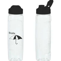 Refresh Clutch Water Bottle with Flip Lid - 28 oz - Clear