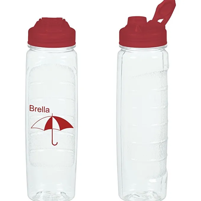 Refresh Clutch Water Bottle with Flip Lid - 28 oz - Clear