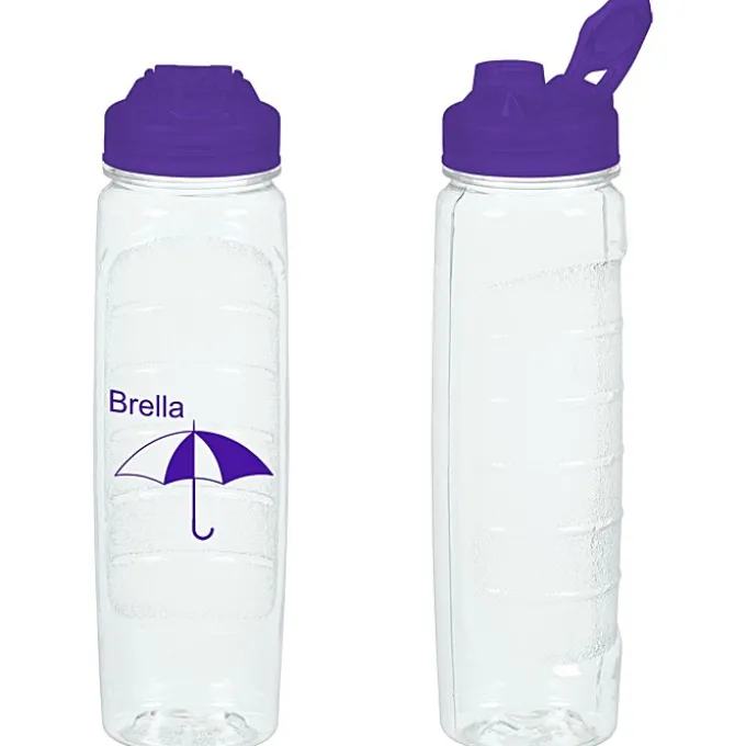 Refresh Clutch Water Bottle with Flip Lid - 28 oz - Clear