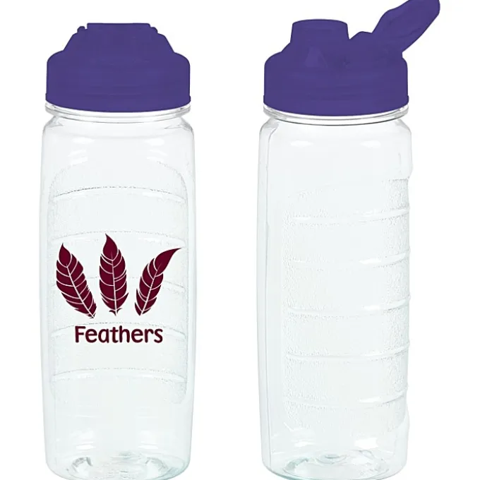 Refresh Clutch Water Bottle with Flip Lid - 20 oz - Clear - 24 hr