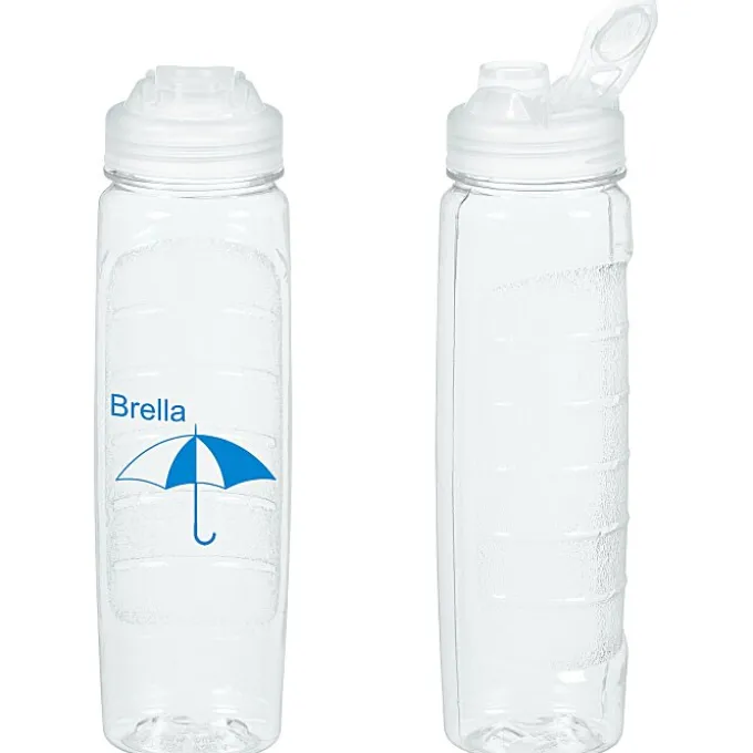 Refresh Clutch Water Bottle with Flip Lid - 28 oz - Clear - 24 hr