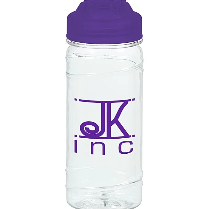 Refresh Cyclone Water Bottle with Flip Lid - 16 oz - Clear - 24 hr