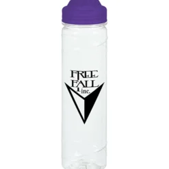 Refresh Cyclone Water Bottle with Flip Lid - 24 oz - Clear - 24 hr