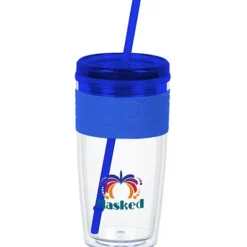 Refresh Pebble Tumbler with Straw - 16 oz - Full Color